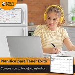 SmartPanda magnetisches Whiteboard und Kühlschrank-Kalender ideal um organisiert zu sein Ideal für Monatsplanungen Veranstaltungseinträge und Ferienpläne in spanischer Sprache