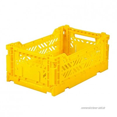 Ay-Kasa Klappbox Design Klappkiste MINI Box gelb Größe 27 x 17 x10,5 cm