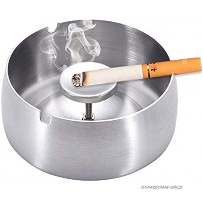 LEcylankEr Aschenbecher,Edelstahl Moderner Tisch Smoking Tray Portable Ashtray Outdoor Büro Haushalt Gifts for Men groß