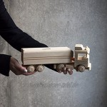 Aldecor Holz Sparbüchse Spardose LKW Lastwagen Auto Holzauto