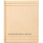 Casa Vivente Spardose Buch aus Holz Sparbuch als originelles Geburtstagsgeschenk für Geld Geldgeschenk-Sparbüchse aus Ahornholz 13,5 x 16,5 x 6,5 cm
