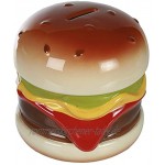 Out of the blue 78 3923 Spardose Hamburger aus Keramik ca. 14 x 13 cm tolle Sparbüchse mit Schlüssel verschließbare Figur Dekoration