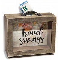 Spardose Spardose Sparbüchse in Kofferform Koffer Weltkarte Sparschwein Sparkoffer von Haus der Herzen ®