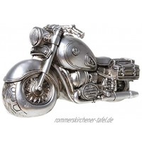 UDO Schmidt 89239 Spardose Motorrad Bike Antik Silber Sparschwein Shopper