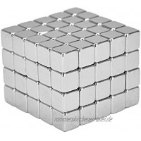 eLander 100 Stück Magnete Würfel für Glasmagnetplatten Magnettafeln Whiteboards Kühlschränke 5mm