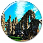 Großbritannien England Whitby Abbey Kühlschrank Magnete Dekorative Magnet Flaschenöffner Tourist City Travel Souvenir Collection Geschenk Starker Kühlschrank Aufkleber
