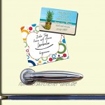 Kühlschrankmagnet Strand lustig mit Spruch Sei wie eine Ananas Deko Magnet Sprüche Geschenk Poesie Weisheiten für Kühlschrank Magnettafel
