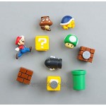 Labeol 10 Pcs Super Mario Kühlschrank Magnete 3D Dekorative Magnete Büro Magnete Whiteboard Magnete Nachricht Aufkleber Erwachsene Mädchen Junge Kinder Spielzeug Geburtstag Geschenk