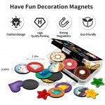 MORCART 54 Tier Kühlschrankmagnete Für Küche Schule Klassenzimmer Whiteboard Büro Magnetplatte Dekorative Magnete Geschenke für Erwachsene Kinder