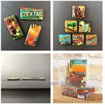 Nostalgic-Art Retro Kühlschrank Magnet Magnetset für Magnettafel Bunt 9 Stück