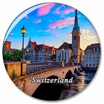 Schweiz Zürich Kühlschrank Magnete Dekorative Magnet Flaschenöffner Tourist City Travel Souvenir Collection Geschenk Starker Kühlschrank Aufkleber