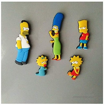 Srfghjs Kühlschrankmagnete Homer Simpson Cartoon Kreative Kühlschrankmagnet Early Education Dekorative Kühlschrank Aufkleber Color : 01