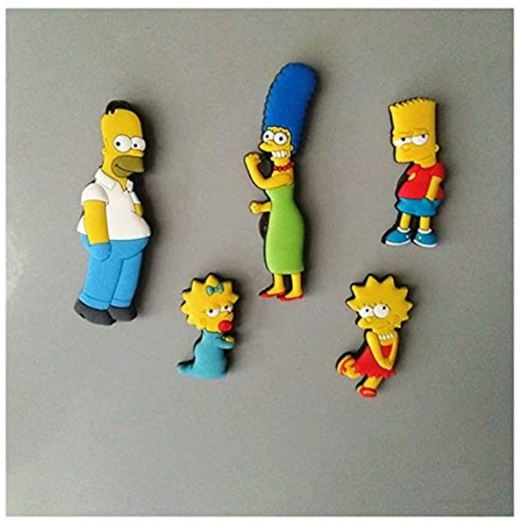 Srfghjs Kühlschrankmagnete Homer Simpson Cartoon Kreative Kühlschrankmagnet Early Education Dekorative Kühlschrank Aufkleber Color : 01
