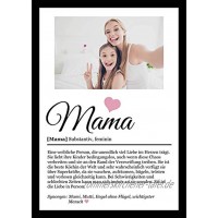 Definition Poster Wunschbild Name | Mama Geschenk | Wandbilder Wohnzimmer | Geburtstag | Wanddeko Deko Dekortion | Liebe Herz Geschenk | Liebe Herz | Geschenk für die Liebsten