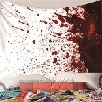 Bishilin Tapisserie Hippie aus Polyester 300x260CM Wandbehang Outdoor Horror Thema Blut Wandteppich Psychedelic Tapisserie Tuch Polyester