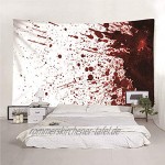 Bishilin Tapisserie Hippie aus Polyester 300x260CM Wandbehang Outdoor Horror Thema Blut Wandteppich Psychedelic Tapisserie Tuch Polyester