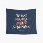 CuYatry „Treat People with Kindness“ – Harry Styles Boutique Wandbehang Tapisserie Vintage Tapisserie Wandteppich Mikrofaser Pfirsich Home Decor 59,1 x 51,5 cm