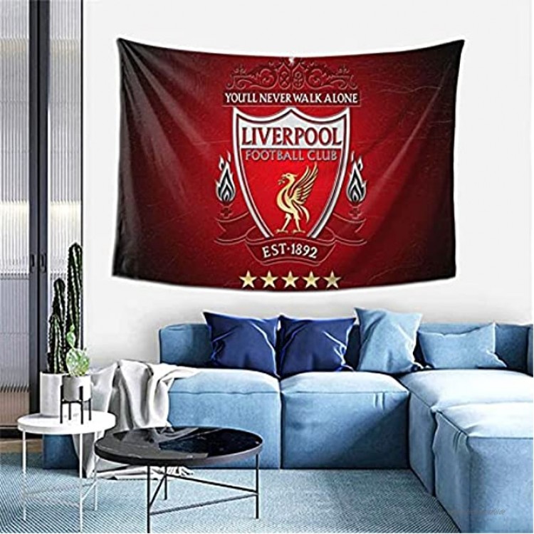Liverpool F.C. Wanddekoration Wandteppich exklusiver Wandbehang Mehrzweck-Wandhintergrund Decke für Wohnzimmer Schlafzimmer Einheitsgröße