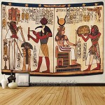 Sevenstars Ägyptischer Wandteppich Mythologie ägyptische Götter Pharaonen Hieroglyphische Schnitzereien Wandteppiche für Zimmer