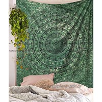 Sophia Art Tapisserie  Wandbehang Mandala Mandala Grün