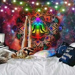 xqwzm Starry Night Galaxy Decor psychedelischen Wandbehang Wandbehang indische Mandala Wandteppiche Hippie Chakra Boho Wandtuch-200X150CM