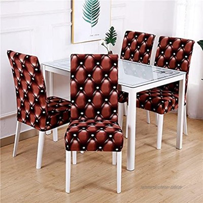 1 2 4 6PCS Blumendruck Geometrischer Küchenstuhlbezug Spandex Elastischer Dekorativer Stuhl Esszimmerkissen A11 4pcs
