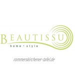 Beautissu Bierbank Hussen & Biertisch Husse Set 3 TLG. Halblang – Edles Hussen Komplettset 70 cm breite Festzeltgarnitur mit Oeko-TEX Siegel in Weiß Basic M