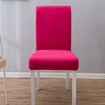 Einfarbiger Stuhlbezug Spandex elastischer Schiebebezug Stuhlbezug ist geeignet für Hotelrestaurant Partybankett A7 1pc