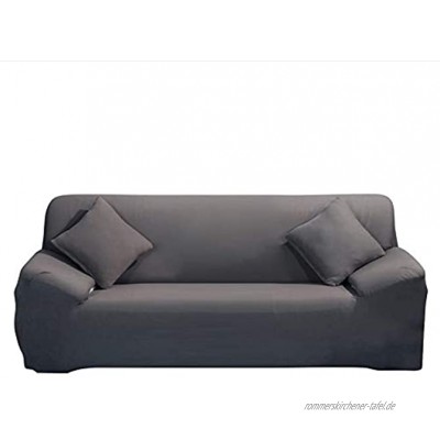 ele ELEOPTION Sofa Überwürfe Sofabezug Stretch elastische Sofahusse Sofa Abdeckung in Verschiedene Größe und Farbe 3 Sitzer für Sofalänge 170-220cm Grau