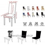 Geometrischer Druck elastischer Stuhlbezug großer elastischer Stuhlbezug Restaurantbankett-Home-Party-Dekoration A15 4pcs