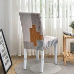 Moderner Restaurantstuhlbezug elastischer Stretchstuhlbezug Hotelbankettküche Dekoration Stuhlbezug A10 4pcs