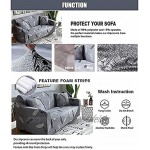 Mrzyzy Sofabezug Sofa Überwürfe Elastische Stretch Sofaüberwurf Sofahusse 3D-Persönlichkeitslochmodelle-Digitaldruck Milchseidengewebe Sofabezug Antirutsch Couch Abdeckung Color : A Size : 3 Seat