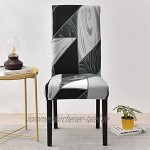 Stretch-Blumendruck-Stuhl-Abdeckung Multifunktions-Spandex-elastische Stuhl-Abdeckung für Zuhause-Esszimmer- Sitzschutz A10 4pcs
