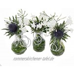 Annastore 12 x Mini-Vase H 8 cm KIeine Vasen für die Tischdeko Deko Vasen Glasfläschchen Glasvasen Blumenvasen