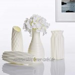 FORMIZON Kunststoff Vasen 4 Stück Moderne Dekorative Blumenvase Dekorative Desktop Ornament Kunststoff Vase für Küche Wohnzimmer Schlafzimmer Office