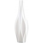 Healifty Weiße Vase Keramik Blumenvase Einfachheit im Europäischen Stil Hohe Vase für zu Hause Wohnzimmer Größe S
