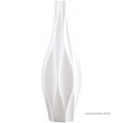 Healifty Weiße Vase Keramik Blumenvase Einfachheit im Europäischen Stil Hohe Vase für zu Hause Wohnzimmer Größe S