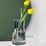 Hey you Klarglas Vase Kristall dekorative Vase Blumenblume Pflanzenbehälter für Home Office Dekor Geschenk für Hochzeit Einweihungsparty feiern