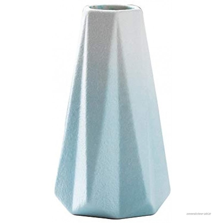 I3C Keramikvase Porzellan Vase Keramik Blumenvase Moderne Wohndekoration kleines Vase Blumenknospenvasen Premium Vase Deko-Vase rustikale Heimdekoration handgefertigt zum Muttertag blau