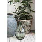 IB Laursen Glasballon Vase Blumenvase Glas grün Höhe 28 cm
