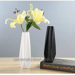 Koomuao Blumenvasen kleine Vasen Keramik Vasen für pampasgras für Wohnzimmer Tisch Zuhause Büro Deko Schwarz L