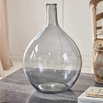 Loberon Vase Argonne Glas H Ø ca. 48 33 cm grau