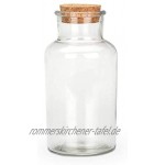 NaDeco Apothekerflaschen 12 Stück ca. 16x8cm Apotheker Flaschen Gewürzgläser Vorratsflaschen Glasfläschchen Vorratsgläser Glasflaschen Dekoflaschen Vasen Flaschen