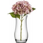 Unishop Vase aus Glas Blumenvase 21 cm hoch elegant und elegant