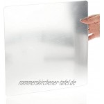 com-four® 2X Spiegel als Wandaufkleber Selbstklebende Mosaikfliesen Spiegelfolie aus Acryl als dekoratives Wandtattoo Spiegelfliesen als Wandsticker 2 Stück 30x30cm