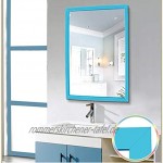GJJSZ Moderner Wandspiegel gerahmt mehrfarbig dekorativer Make-up-Spiegel Badezimmermöbel vertikal oder horizontal 3 Größen