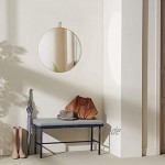 Harmati Runder Spiegel mit Gold Metallrahmen 50x50 cm Dekorativer Wandspiegel für Flur Wohnzimmer Schlafzimmer Badezimmer und zum Aufhängen Modernes Design