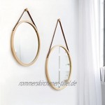 Spiegel Runde Wand Montiert Spiegel Spiegel Dressing Spiegel WC Spiegel Schlafzimmer Dekorative Holzspiegel Runde Spiegel Mit Seil…
