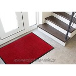 andiamo Fußmatte Verdi Türmatte Sauberlaufmatte für Innen- und überdachte Außenbereiche mit rutschhemmender Rückseite Fußabtreter 60 x 90 cm rot