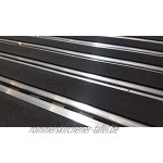 ASTRA Fußmatte– anthrazit – Aluminiumrahmen – sehr robuste Matte – feine oder grobe Struktur – Schmutzfangmatte – Sauberlauf – 60 x 40 x 1 cm